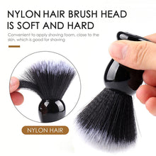 Load image into Gallery viewer, Black Nylon Shaving Brush