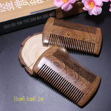 Load image into Gallery viewer, Green Sandalwood Anti-Static Comb