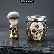 Load image into Gallery viewer, FOXSONIC Skull Head Shaving Brush Set