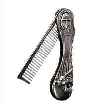 Load image into Gallery viewer, Skull Head Anti-Static Mustache Comb