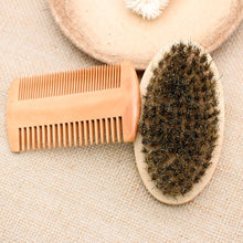 Load image into Gallery viewer, Boar Bristle Beard Brush + Comb
