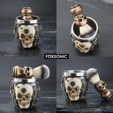 Load image into Gallery viewer, FOXSONIC Skull Head Shaving Brush Set
