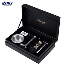 Load image into Gallery viewer, BAILI Retro Safety Razor &amp; Brush Set
