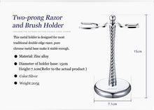 Load image into Gallery viewer, BAILI Retro Safety Razor &amp; Brush Set
