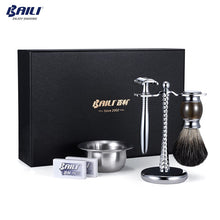 Load image into Gallery viewer, BAILI Retro Safety Razor &amp; Brush Set
