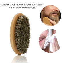 Load image into Gallery viewer, Boar Bristle Bush + Comb Set
