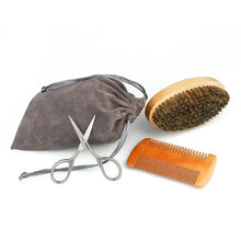 Load image into Gallery viewer, Boar Bristle Bush + Comb Set
