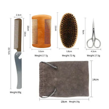 Load image into Gallery viewer, Boar Bristle Bush + Comb Set
