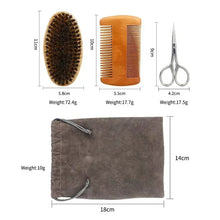 Load image into Gallery viewer, Boar Bristle Bush + Comb Set
