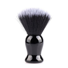 Load image into Gallery viewer, black nylon bristle shaving brush
